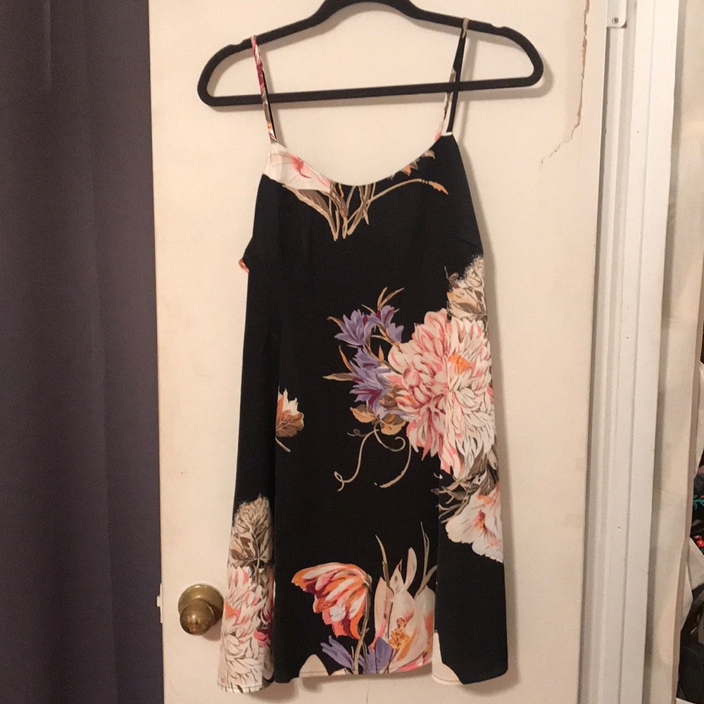 Silk “Coastal Bloom Slip Dress”